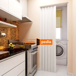 pintu lipat PVC prasktis