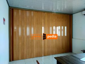 pintu lipat PVC prasktis